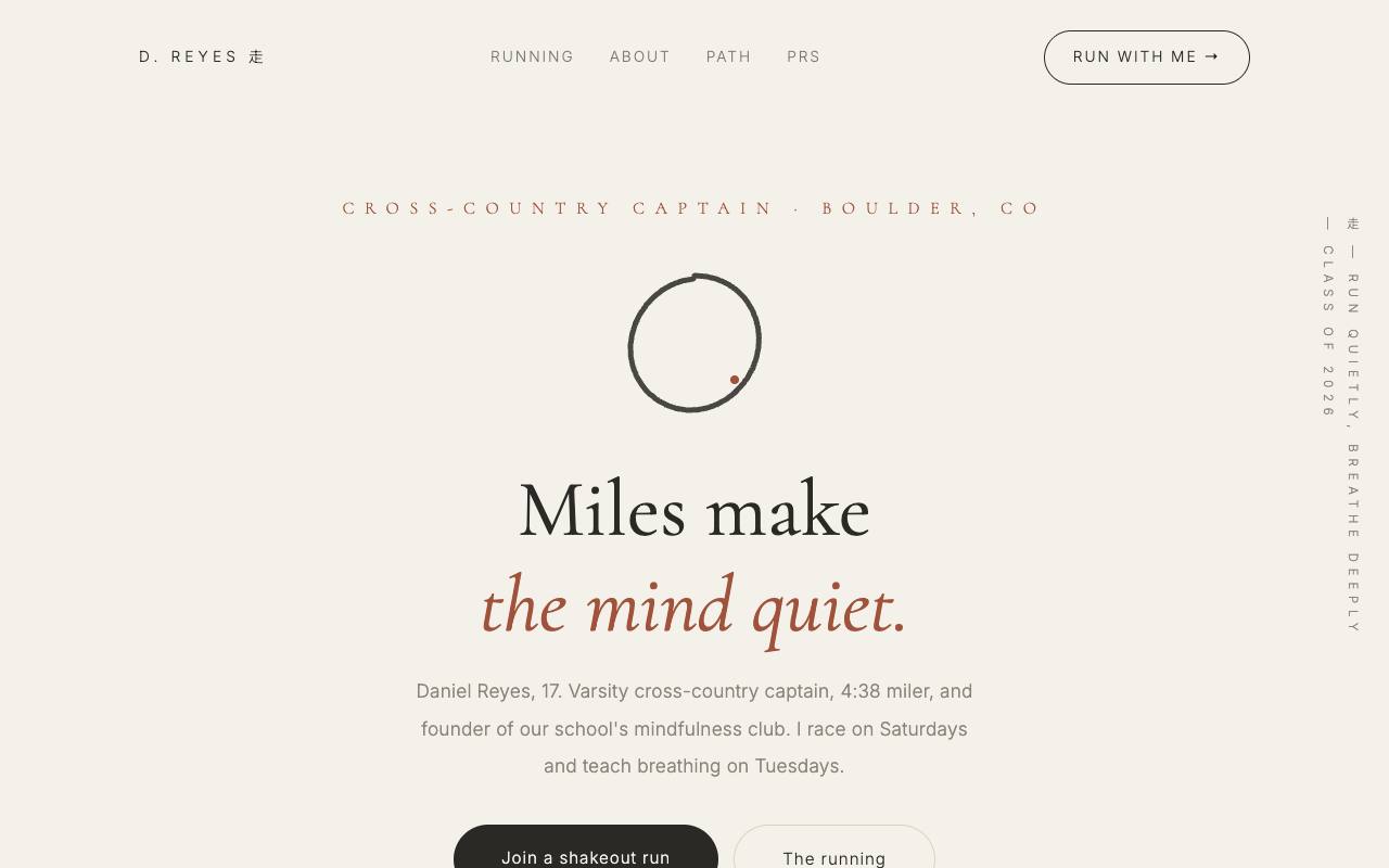 Daniel Reyes portfolio screenshot
